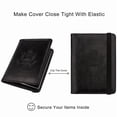 thumbnail image 5 of HOMEIORA 1 Pack RFID Passport Holder Cover Traveling Passport Case, Elastic Band Closure - Black, 5 of 6