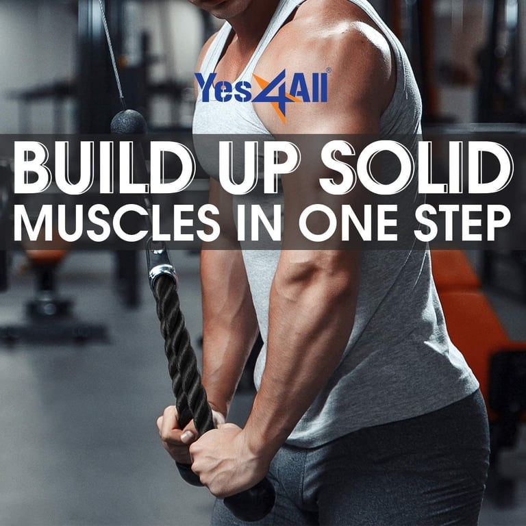 Pully Rope Exercise Tricep Rope Pull Down Single Grip Tricep PullDown Rope Cable Attachment ...