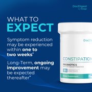 Constipation Relief Probiotics - Constipation Treatment, Men and Women, Once Daily, Doc Digest by Design..