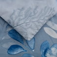 thumbnail image 5 of Blue Comforter Set King, Navy Botanical Leaves Comforter for King Bed 3 Pieces Reversible Floral Bed Comforter Sets Soft Microfiber Bedding Set for All Season (104"x90"), 5 of 6