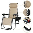 thumbnail image 6 of HomGarden 2 Pack Steel Zero-Gravity Chair - Beige, 6 of 10