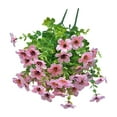 thumbnail image 2 of A Bunch Of Artificial Plants And Flowers For Outdoor Decoration Plastic Spring And Summer Flowers Colorful Daisies And Morning Glories Hanging Flowerpots Suitable,Simulation Small Daisy Bouquet Pink, 2 of 7