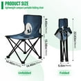 thumbnail image 3 of 600D Oxford Camping Chair Portable Foldable Chair Supports 220 lbs for Picnic, Fishing, Backpacking Mysterious Christmas Night Scene, 3 of 8