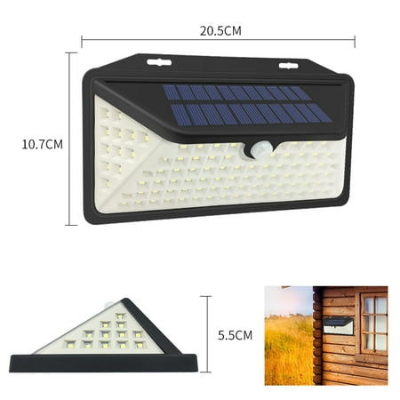 

102 LED Solar Light Human Body Sensor Solar Lamp IP65 Outdoor Light Automatic Adjust Brightness Garden Street Light