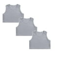thumbnail image 5 of 3-Pack Undershirt Tank Top Cotton Blend Soft Undershirt for Boys and Girls,Color Grey,Size 5-6 Years, 5 of 5