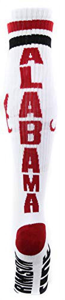 Alabama Crimson Tide White Tube Sock - Donegal Bay - Unisex - One Size - Knee-High