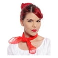 thumbnail image 3 of Sheer Chiffon Scarf - 24 inch Square - Red - Head, Hair, Neck - Hey Viv 50s Style, 3 of 3