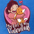 thumbnail image 3 of CafePress - My Cat Is My Valentine T Shirt - Mens Football Shirt, 3 of 4
