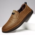 thumbnail image 4 of Zapatos de cuero para hombre, zapatos casuales de negocios de piel de vaca suave, zapatos casuales de suela blanda para hombre, zapatos para hombre, suela blanda, antideslizantes, para gente perezosa, 4 of 6