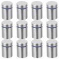 thumbnail image 1 of HLONK Glass Board Mounting Hardware Sign Screws Silver 12Pcs Stainless Steel, 1 of 7
