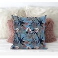 thumbnail image 3 of Plant Illusion Suede Zippered Pillow with Insert in Gray Pink White 16 x 16, 3 of 3
