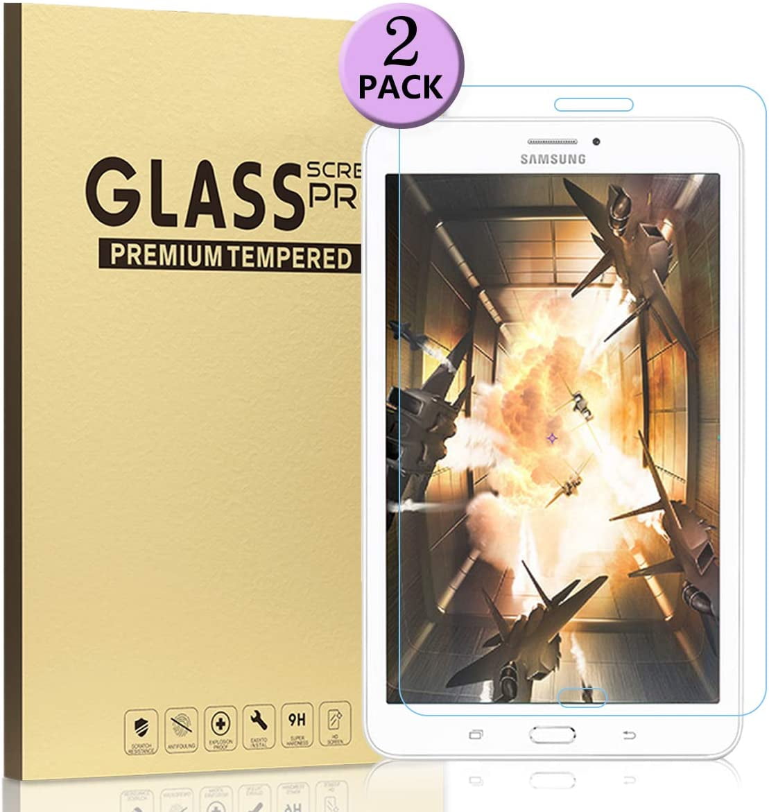 For Samsung Galaxy Tab E 8.0 T377P Premium Tempered Glass Screen Protector Film 