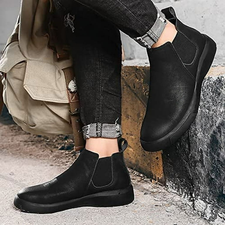 Men s Chelsea Boots Non slip Fashion Casual Sports Shoes Outdoor Sports Shoes Wearable Ankle Boots for Men