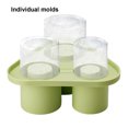 thumbnail image 4 of Kearding Máquina de hielo de silicona sin BPA para cubitos de hielo cada vez, bandejas de cubitos de hielo, moldes de hielo de silicona Cocina y Comedor verde, 4 of 6