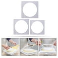thumbnail image 2 of Shisuyan 3pcs Layer Cake Mold Square Acrylic Cake Board Cake Scraping Plate Cake Tools, 2 of 9