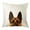 Black Tan German Shepherd Dog, variant on WIRESTER 18x18 inch Square Decorative Throw Sofa Pillow Cases, Black Tan German Shepherd Dog