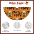 thumbnail image 3 of Fuzoiu Tiger Print Christmas Tree Skirt,Xmas Christmas Decorations,Xmas Tree Mat for Farmhouse Holiday New Years Home Party Decor Tree Rugs-30", 3 of 6