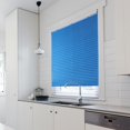 thumbnail image 4 of Persianas plisadas autoadhesivas para balcón cortinas opacas para ventana color azul Hugtrwg  Para estrenar, 4 of 8