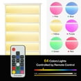 thumbnail image 2 of Tribesigns 9 Tiers Bookcase with LED Lighting White Bookshelf with 64 Color Lighting Options, 2 of 7