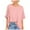 Pink, variant on Timegard Womens Tops Summer Solid Color Round Neck Short Sleeve Drop Shoulder Comfy Tops Basic Tee