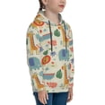 thumbnail image 3 of Haiem Jungle Animals Pattern Boys Hoodie, Youth Pullover Hooded Sweatshirt, Kangaroo Pocket Hoodie for Kids Girls -Medium, 3 of 6