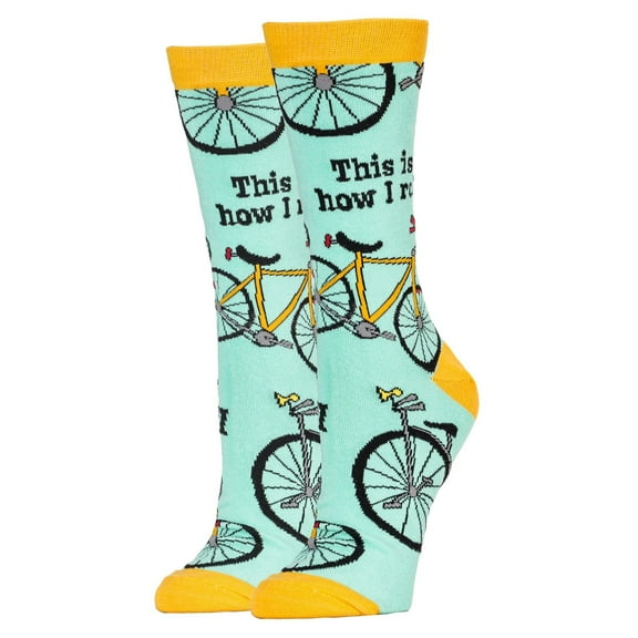 Oooh Yeah! Socks, Men's Cotton Crew Sock (How I Roll)