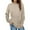01Khaki, variant on pbnbp Long Sleeve Pullover for Women 2023 Fashion Plain Color Thin Fall Sweaters Casual Loose Fit Crewneck Sweatshirts