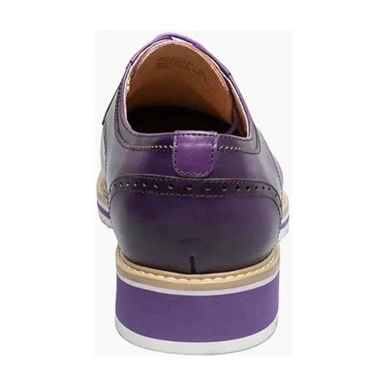 Stacy Adams Barringer Plain Toe Oxford Walking Shoes Purple  display picture 2