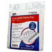Packer One SP-KINGSEAL King Sealable Microban Mattress Bag, 100" x 91" x 14"