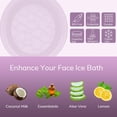 thumbnail image 3 of Silicone Ice Face Bowl, Face Bowl for Ice with Built-in Ice Tray, Foldable Faces Ice Bath Bowl, Facial Plunge Bowls for Cold Plunge Therapy, Portable Spa Tool for Home & Travel (Purple), 3 of 8