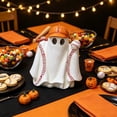 thumbnail image 4 of Halloween Baseball Ghost Statue, 6 Inch Cute Resin Figurine Spooky Sports Tabletop Decor for Shelves, Desks, and Home, 4 of 6