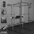thumbnail image 2 of EonfitOmni Eonfit E5 Smith Machine with 3D Rotating Arms, Vertical Leg Press, Power Cage Squat Rack with LAT-Pull Down Cable Crossover Rotating Arms System Home Gym Equipment All in One (E5 BLK PRO), 2 of 11