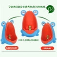 thumbnail image 3 of Orinal para Niños, Orinal de Entrenamiento para Orinal Rana Linda, Orinal Entrenamiento para Orinal Mont en la Pared Orinal de Plástico para Niños Divertidos para Niños Pequeños (Azul), 3 of 3