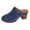 Blue, variant on Platform Sandals,Summer Shoes,Slip On Mules for Women,Womens Wedge Sandals,Womens Platform Clogs Mules Chunky High Heeled Sandals Round Toe Slip On Slides Heels for Women Casual Comfy Shoes,Beige,5.5