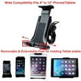 thumbnail image 3 of Support de Tablette de Vélo d'Intérieur Support de Cellulaire pour Guidon de Gym Stationnaire sur Vélo Épais, Vélo d'Exercice Spinning, Tapis Roulant, Elliptique, Réglable par Dhystar-Accessoires, 3 of 7