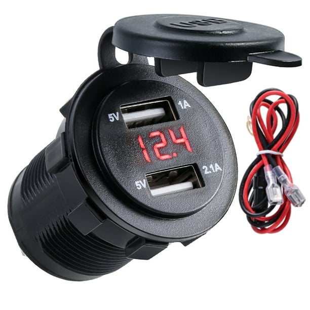 Visiodirect - Chargeur Voiture Allume-cigare double charge port