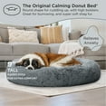 thumbnail image 4 of Best Friends by Sheri The Original Calming Donut Dog and Cat Bed in Shag Fur Gray, Extra Large 45x45", 4 of 6