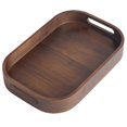 thumbnail image 1 of Tea Tray Small Tea Cup Storage Plate Solid Bamboo Tea Plate M, 1 of 5