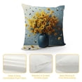 thumbnail image 4 of Leisuo Pillow Covers Yellow Floral Home Sweet Home Spring Summer Pillows Decorative Throw Pillows Cushion Case Floral Decorations Farmhouse Decor for Couch Sofa, 4 of 5