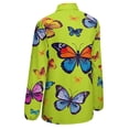 thumbnail image 4 of Enchanting Butterfly Blouse For Women Loose Blouses Long Sleeve Shirts Casual Clothing, 4 of 6