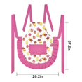 thumbnail image 4 of Delantal de arco rosa, delantal de cocina de algodón con bolsillo, delantal para hornear con diseño de pastel para mujeres #39;s Feliz Sencillez, 4 of 5