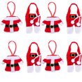 thumbnail image 1 of JM Decoración de mesa navideña Juego de cuchillo y tenedor navideño Juego de vajilla navideña para 4 pares de suministros de cocina Decoración del hogar Elementos navideños Decoración del festival de invierno Adornos de mesa （A） JM, 1 of 5