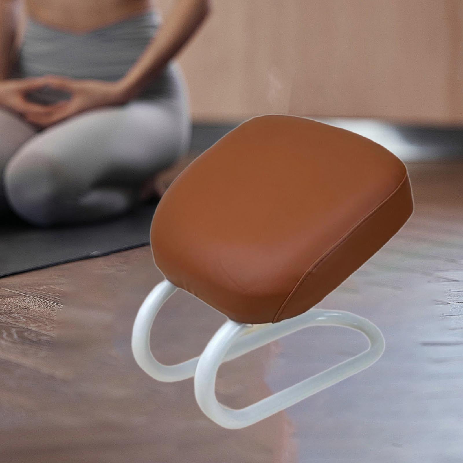 funtasica Kneeling Meditation Stool Kneeler Versatile Women Comfortable Lightweight Gift High Strength Chair Prayer Bench for Household brown