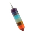 thumbnail image 1 of Reiki Energy Crystal Wand Dowsing Mirando Dowser w / 7 chakra type Zulema Péndulo de radiestesia, 1 of 7