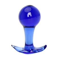 Blue Glass Beads Body Massager Crystal Personal Massage Wand