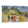 thumbnail image 1 of ARTCANVAS The Fairytale Forest 1902 Canvas Art Print by Edvard Munch - Size: 26" x 18" (1.50" Deep), 1 of 9