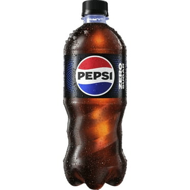 Pepsi Cola Zero Sugar Soda Pop, 20 fl oz, Bottle