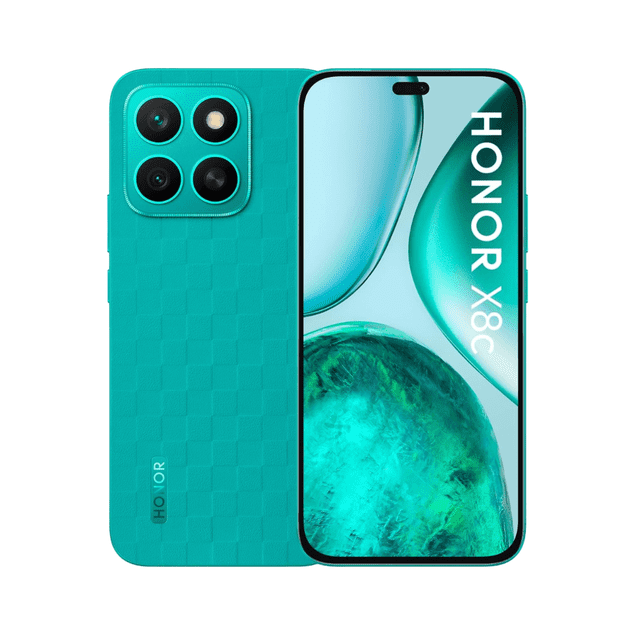 Teléfono Inteligente HONOR X8c 8+256GB 6,7 ''AMOLED 120Hz pantalla 5000mAh batería 108MP cámara principal 35W SuperCharge,Verde