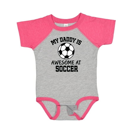 

Inktastic My Daddy is Awesome at Soccer Gift Baby Boy or Baby Girl Bodysuit