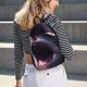 thumbnail image 5 of Disketp Dramatic Shark Attack Mochila de Lona Estampada, Mochila Escolar de Viaje Ligera para Estudiantes y Portátil-Small, 5 of 5